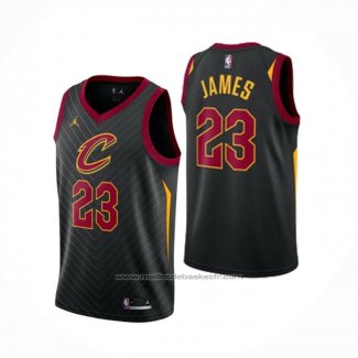 Maillot Cleveland Cavaliers LeBron James #23 Statement 2020-21 Noir