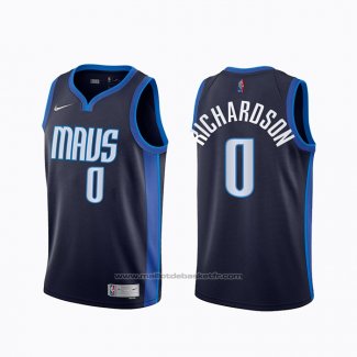 Maillot Dallas Mavericks Josh Richardson #0 Earned 2020-21 Bleu