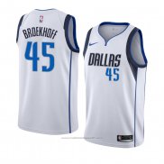 Maillot Dallas Mavericks Ryan Broekhoff #45 Association 2018-19 Blanc