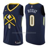 Maillot Denver Nuggets Emmanuel Mudiay #0 Ville 2017-18 Bleu