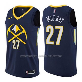 Maillot Denver Nuggets Jamal Murray #27 Ville #27 2017-18 Bleu