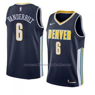 Maillot Denver Nuggets Jarred Vanderbilt #6 Icon 2018 Bleu