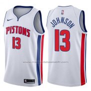 Maillot Detroit Pistons Brice Johnson #13 Association 2017-18 Blanc