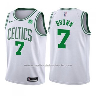 Maillot Enfant Boston Celtics Jaylen Brown #7 Association 2017-18 Blanc