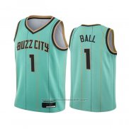 Maillot Enfant Charlotte Hornets LaMelo Ball #1 Ville 2020-21 Vert