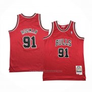 Maillot Enfant Chicago Bulls Dennis Rodman #91 Mitchell & Ness 1997-98 Rouge