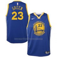 Maillot Enfant Golden State Warriors Draymond Green #23 2018 Bleu