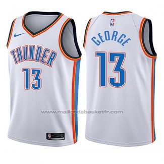 Maillot Enfant Oklahoma City Thunder Paul George #13 Association 2017-18 Blanc