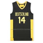 Maillot Film Deutschland Nowitzki #14 Noir