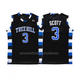 Maillot Film Tree Hill Nathan Scott #3 Noir