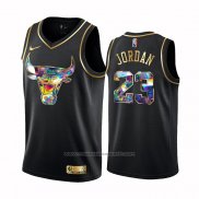 Maillot Golden Edition Chicago Bulls Michael Jordan #23 2021-22 Noir