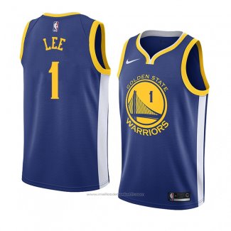 Maillot Golden State Warriors Damion Lee #1 Icon 2018 Bleu
