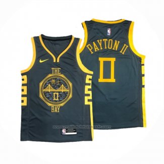 Maillot Golden State Warriors Gary Payton II #0 Ville 2018-19 Bleu