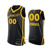 Maillot Golden State Warriors Jonathan Kuminga #00 Ville Authentique 2023-24 Noir