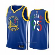 Maillot Golden State Warriors Juan Toscano-Anderson #95 Icon Royal Special Mexico Edition Bleu