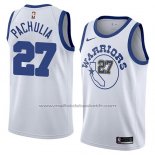 Maillot Golden State Warriors Zaza Pachulia #27 Hardwood Classic 2018 Blanc