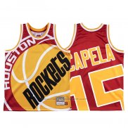 Maillot Houston Rockets Clint Capela #15 Mitchell & Ness Big Face Rouge