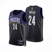 Maillot Indiana Pacers Buddy Hield #24 Ville 2022-23 Bleu