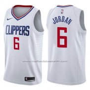 Maillot Los Angeles Clippers Deandre Jordan #6 Association 2017-18 Blanc