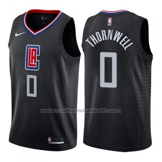 Maillot Los Angeles Clippers Sindarius Thornwell #0 Statement 2019 Noir