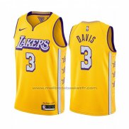 Maillot Los Angeles Lakers Anthony Davis #3 Ville 2019-20 Jaune