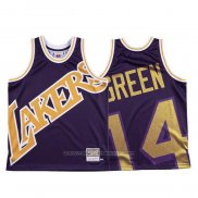 Maillot Los Angeles Lakers Danny Vert #14 Mitchell & Ness Big Face Volet