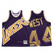 Maillot Los Angeles Lakers Jerry West #44 Mitchell & Ness Big Face Volet
