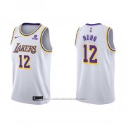 Maillot Los Angeles Lakers Kendrick Nunn #12 Association 2021-22 Blanc