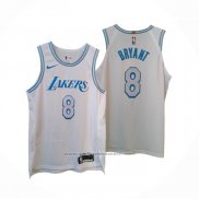 Maillot Los Angeles Lakers Kobe Bryant #8 Ville Authentique 2020-21 Blanc