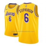 Maillot Los Angeles Lakers Lance Stephenson #6 Icon 2018-19 Or
