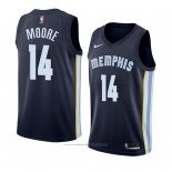 Maillot Memphis Grizzlies Doral Moore #14 Icon 2018 Bleu