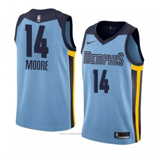 Maillot Memphis Grizzlies Doral Moore #14 Statement 2018 Bleu