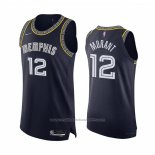 Maillot Memphis Grizzlies Ja Morant #12 Ville 2021-22 Authentique Bleu