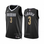 Maillot Memphis Grizzlies Jake Laravia #3 Ville 2023-24 Noir