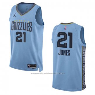 Maillot Memphis Grizzlies Tyus Jones #21 Statement 2022-23 Bleu