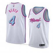 Maillot Miami Heat Briante Weber #4 Ville 2018 Blanc