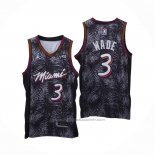 Maillot Miami Heat Dwyane Wade #3 Fashion Royalty Noir