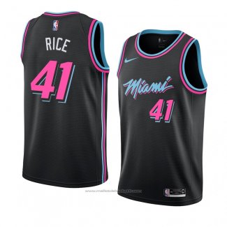 Maillot Miami Heat Glen Rice #41 Ville 2018-19 Noir