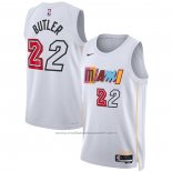 Maillot Miami Heat Jimmy Butler #22 Ville 2022-23 Blanc