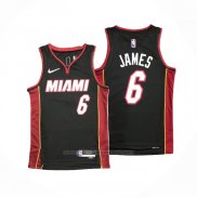 Maillot Miami Heat LeBron James #6 Icon Noir