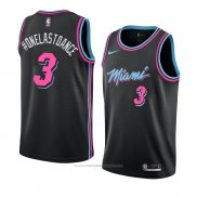 Maillot Miami Heat Onelastoance #3 Ville 2018-19 Noir