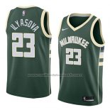 Maillot Milwaukee Bucks Ersan Ilyasova #23 Icon 2018 Vert