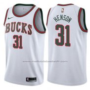 Maillot Milwaukee Bucks John Henson #31 Return To The Mecca Classic 2017-18 Blanc