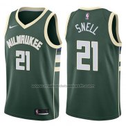 Maillot Milwaukee Bucks Tony Snell #21 Swingman Icon 2017-18 Vert