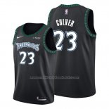 Maillot Minnesota Timberwolves Jarrett Culver #23 Hardwood Classics 2019-20 Noir