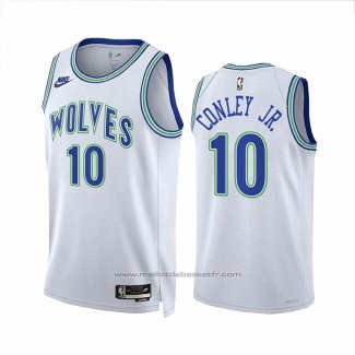 Maillot Minnesota Timberwolves Mike Conley JR. #10 Classic 2023-24 Blanc