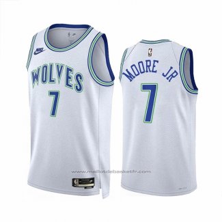 Maillot Minnesota Timberwolves Wendell Moore JR #7 Classic 2023-24 Blanc