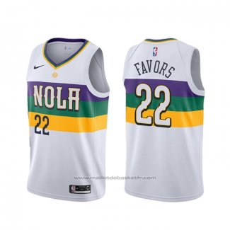 Maillot New Orleans Pelicans Derrick Favors #22 Ville 2019-20 Blanc