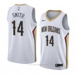 Maillot New Orleans Pelicans Jason Smith #14 Association 2018 Blanc