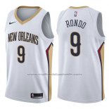 Maillot New Orleans Pelicans Rajon Rondo #9 Association 2017-18 Blanc